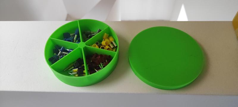 3D Parts Box - 6 Beveled Compartments - Scatola Porta Minuterie 3D - 6 Comparti Smussati