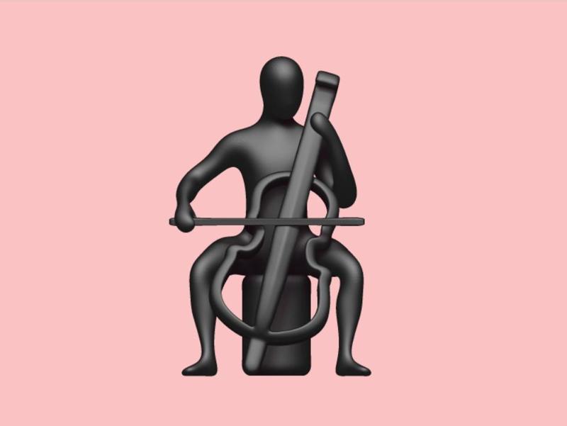 Cello Statue