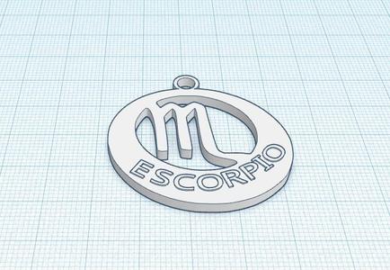 Scorpio keychain