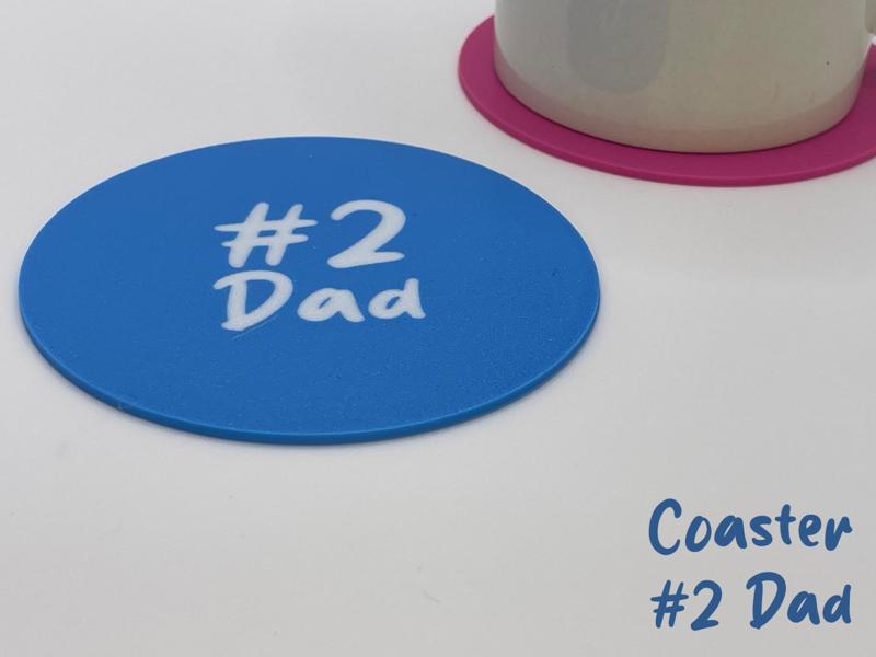 Number 2 Dad Coaster