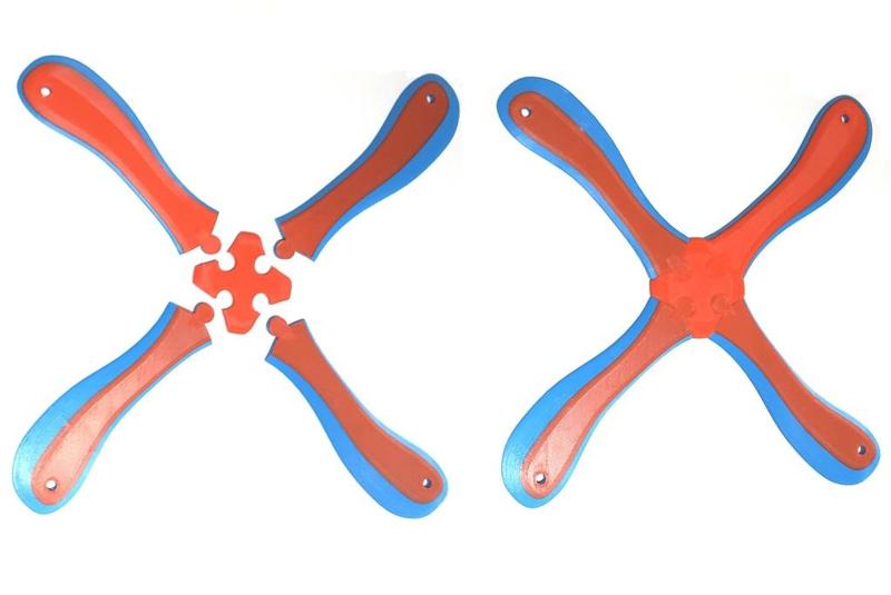 Modular Boomerang, four-bladed