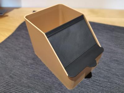 Home office organizer with drawer and basket