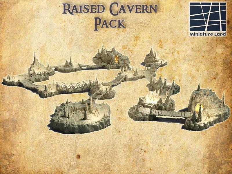 Raised Caverns - Tabletop Terrain - 28 MM