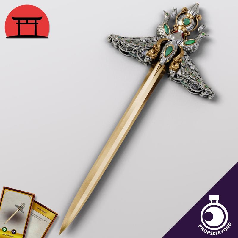 Peacock Hairpin Dagger