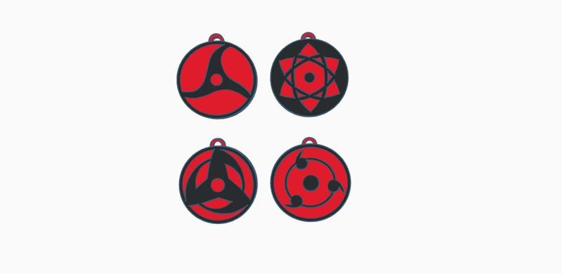 Sharingans Naruto keychains