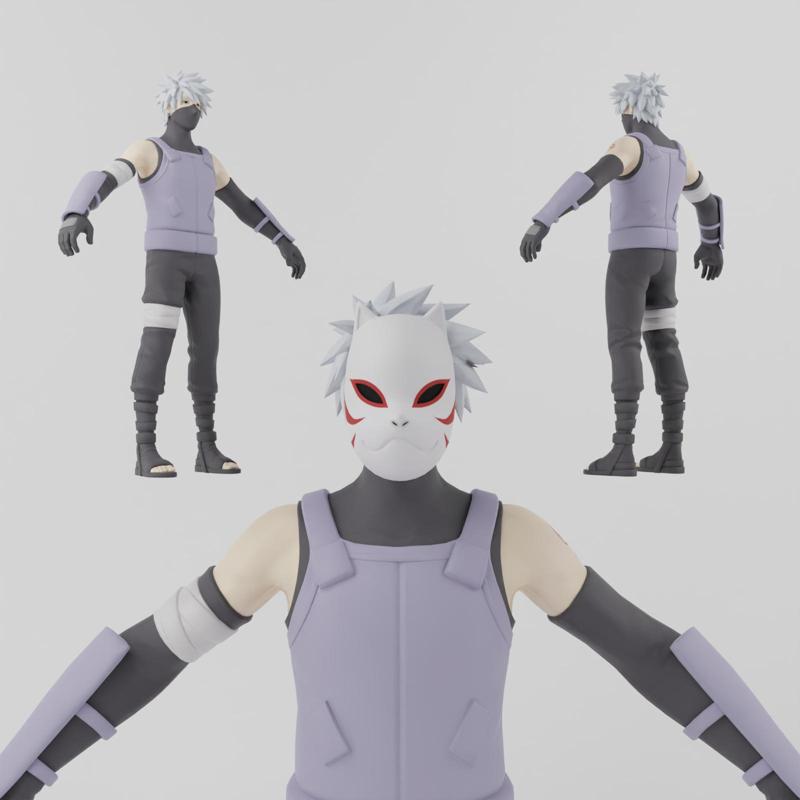 kakashi Anbu Lowpoly Rigged
