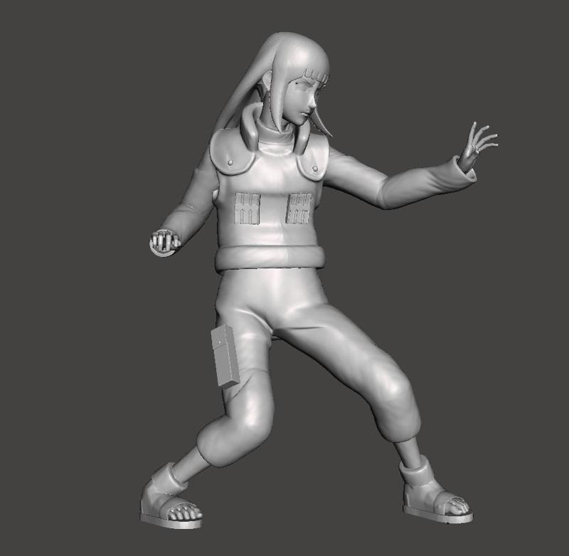 Hinata Hyuga Jonin 3D Model