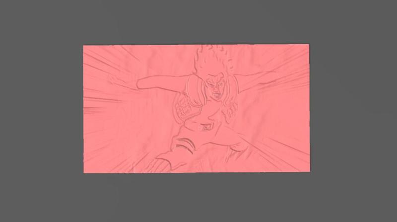 might gai 8th gate lithophane