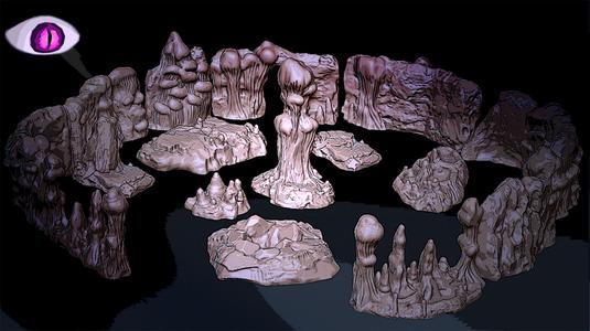 Cave Walls and scatter