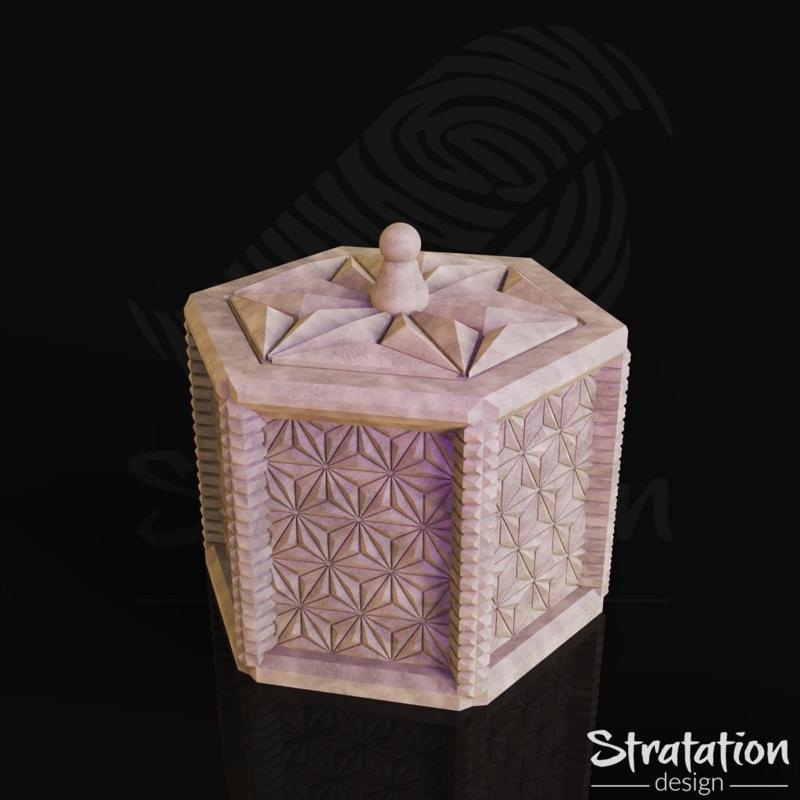 Asanoha Star Dice Box