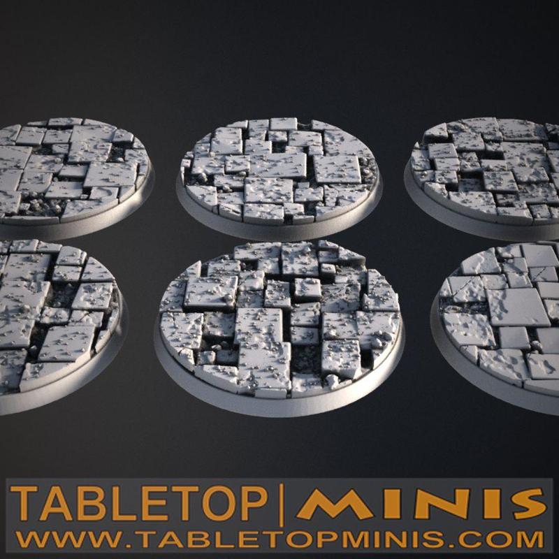 Broken Tiles 60x60mm Bases