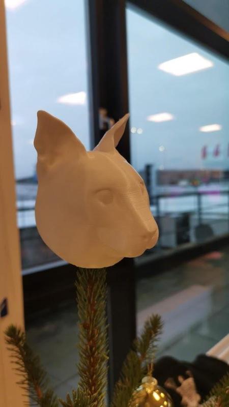 Big Floppa Christmas tree star