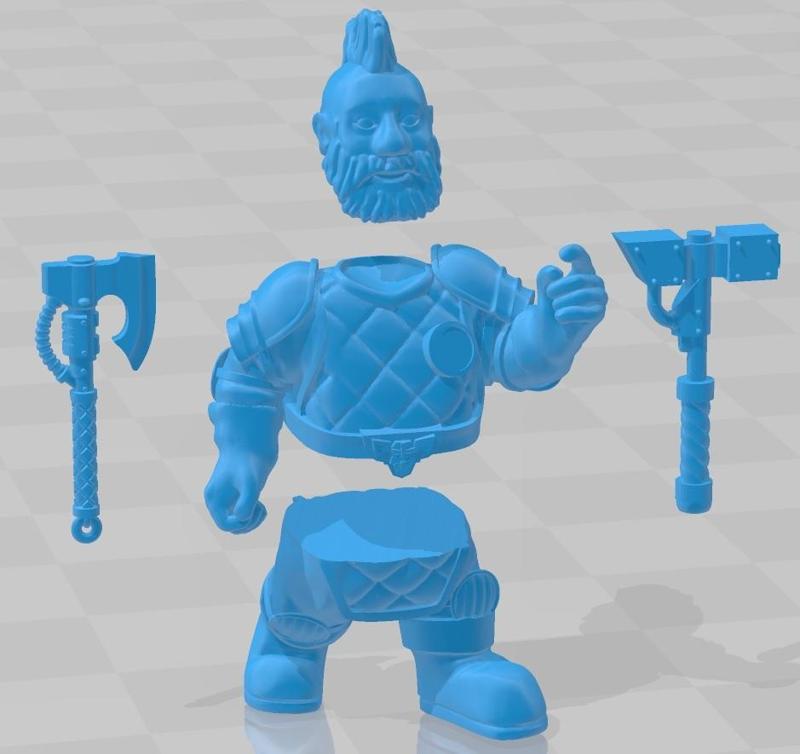 Space Dwarf Berserkers - Builder Kit