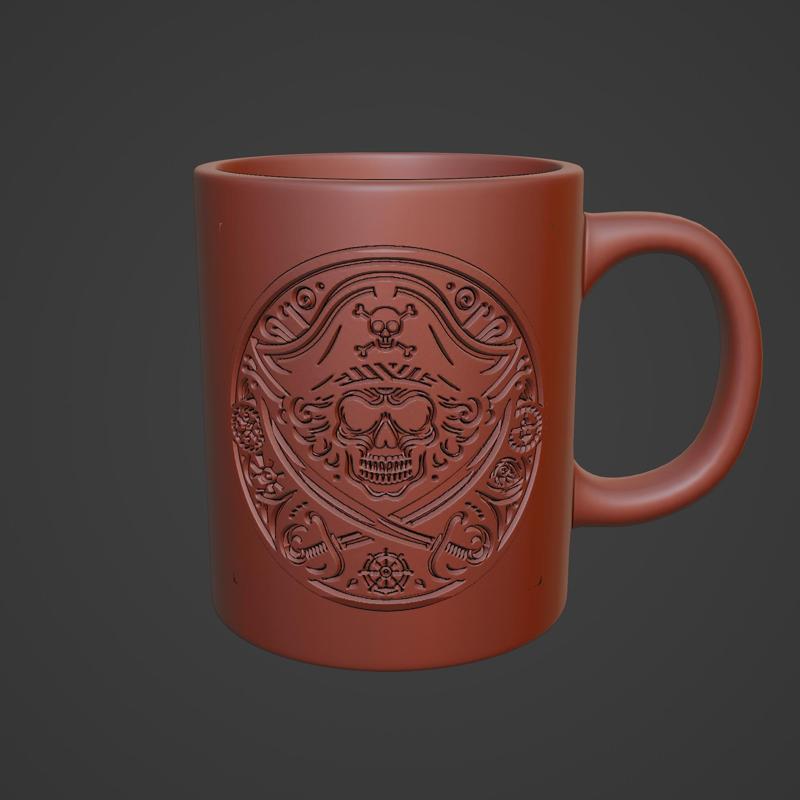 pirate coffee mug