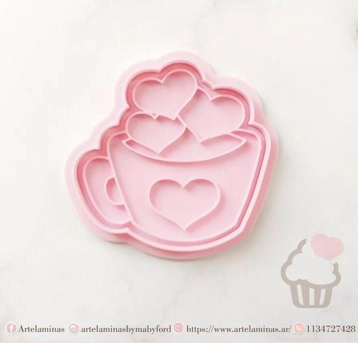 Cookie Cutter Cup Hearts