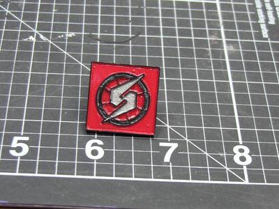 Metroid logo Enamel pin