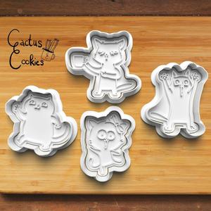 Cats Cookie Cutter set 0429