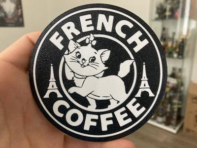 French Coffee coaster