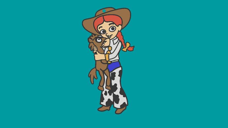 Jessie keychain from Toys Story