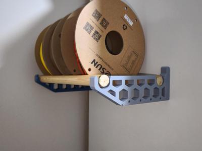 Filament spool shelf honeycomb