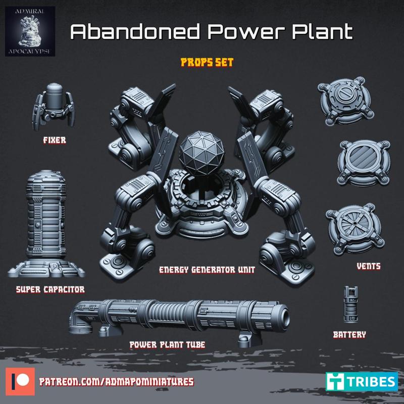 Abandoned Power Plant (Terrain props)