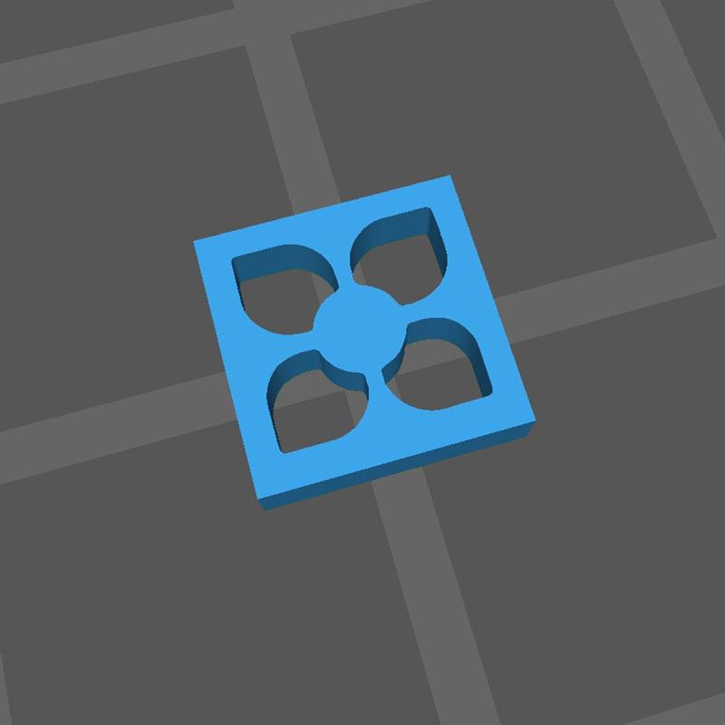 Decorative lattice 10 - Flower (Scale 1/35)