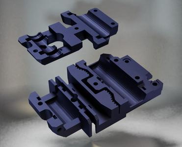 Prusa MK3s Extruder Carriage for Bear X-axis with M3 nuts (remix)