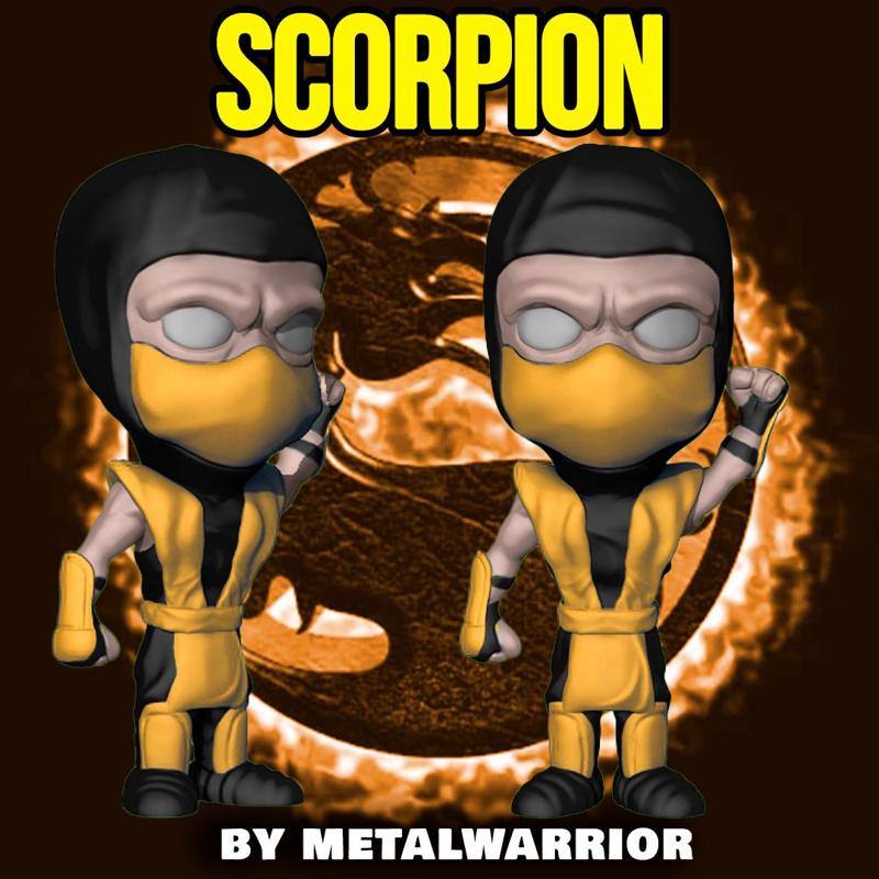 Sub-Zero / Scorpion Mortal Kombat Chibi FATALITY Combo