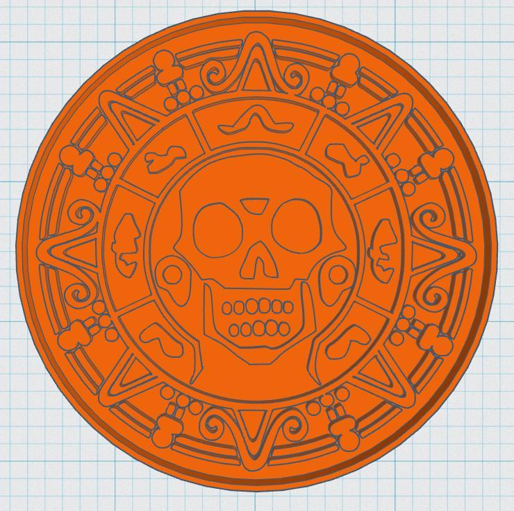 Pirates Of The Caribbean Coin Coaster