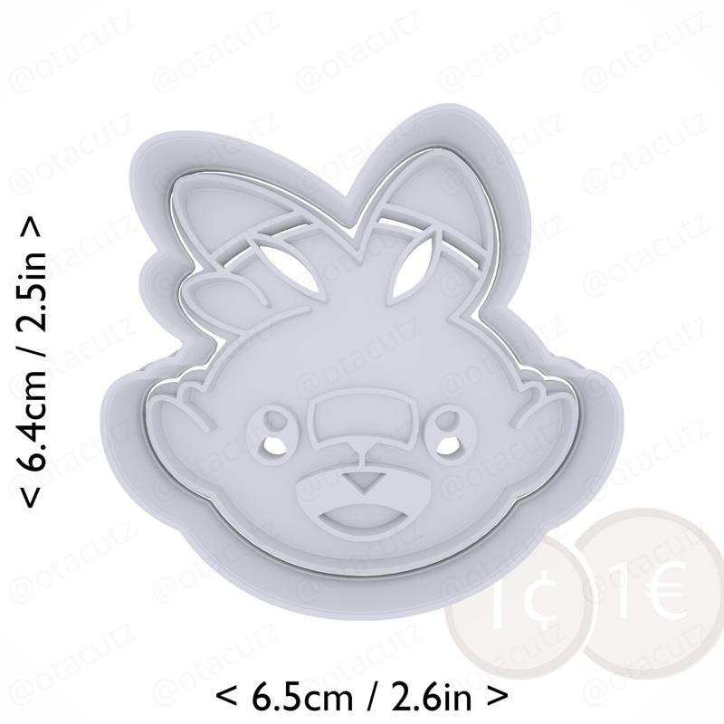 #0813 Scorbunny Cookie Cutter / Pokémon