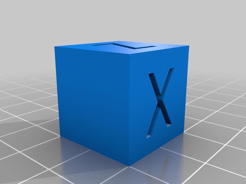 (3D Slash) Fidget_Cube_2cm_-_0.3mm
