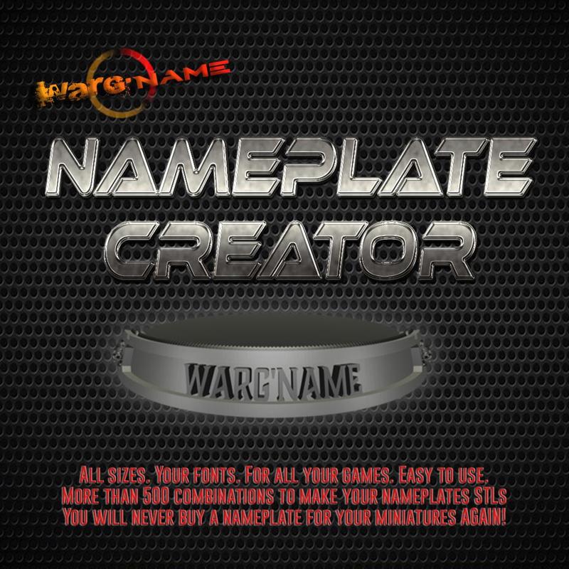 Nameplate creator