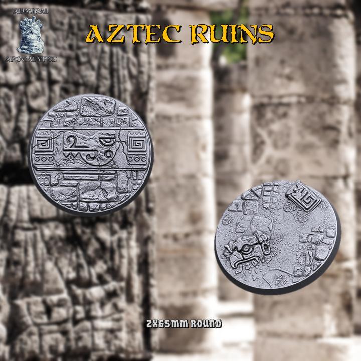Aztec Ruins Base Set 2x65mm(Pre-supported)