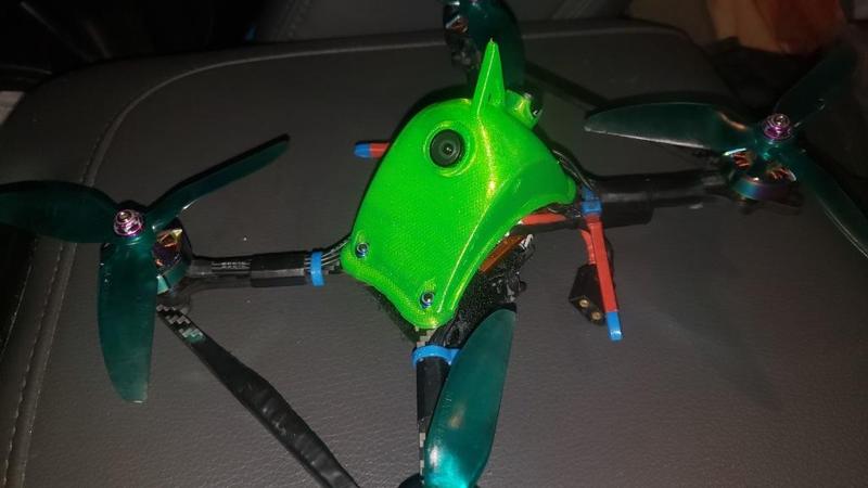 Floss V3 NANO & MICRO Foxeer 48.75 Degree fixed mount Canopy  W/ Micro axii. Will fit 30x30