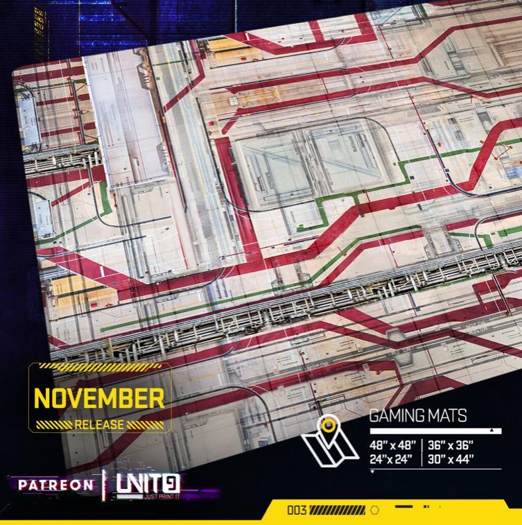 Neo Tokyo Docks - multi-format gaming mat