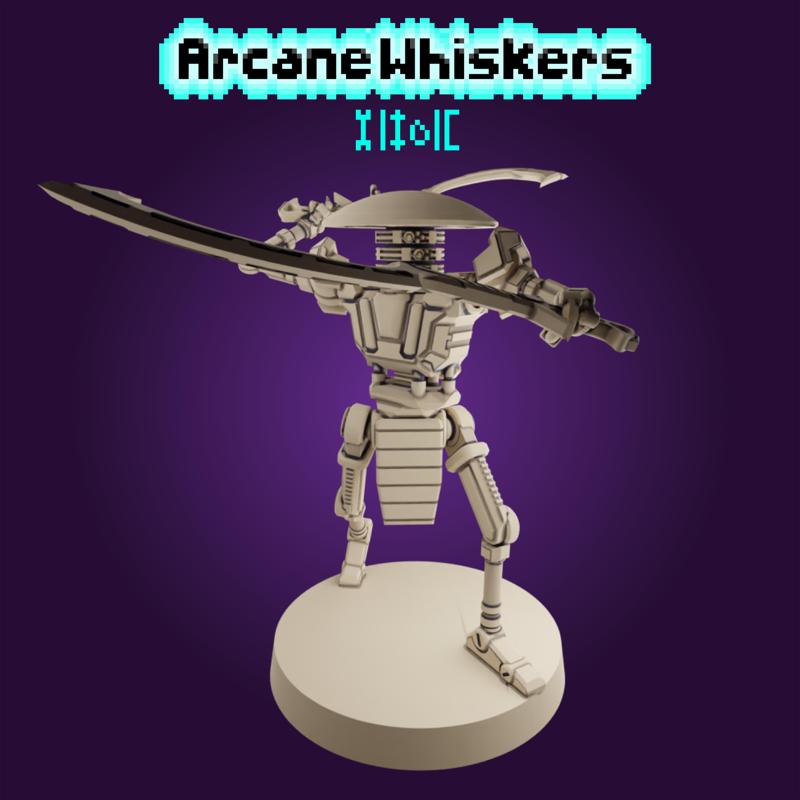 Nemesis combat android with Sandstorm khopesh