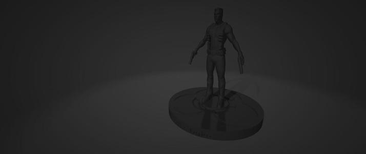 Duke Nukem statue