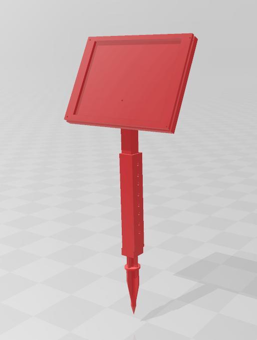 Plack Holder with Pole