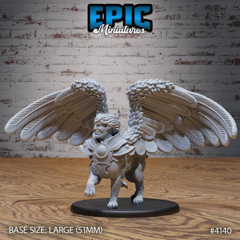 Sphinx Prime ‧ DnD Miniature ‧ Tabletop Miniatures ‧ Gaming Monster ‧ 3D Model ‧ RPG ‧ DnDminis ‧ STL FILE