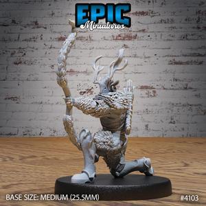 Woodland Knight Shooting ‧ DnD Miniature ‧ Tabletop Miniatures ‧ Gaming Monster ‧ 3D Model ‧ RPG ‧ DnDminis ‧ STL FILE