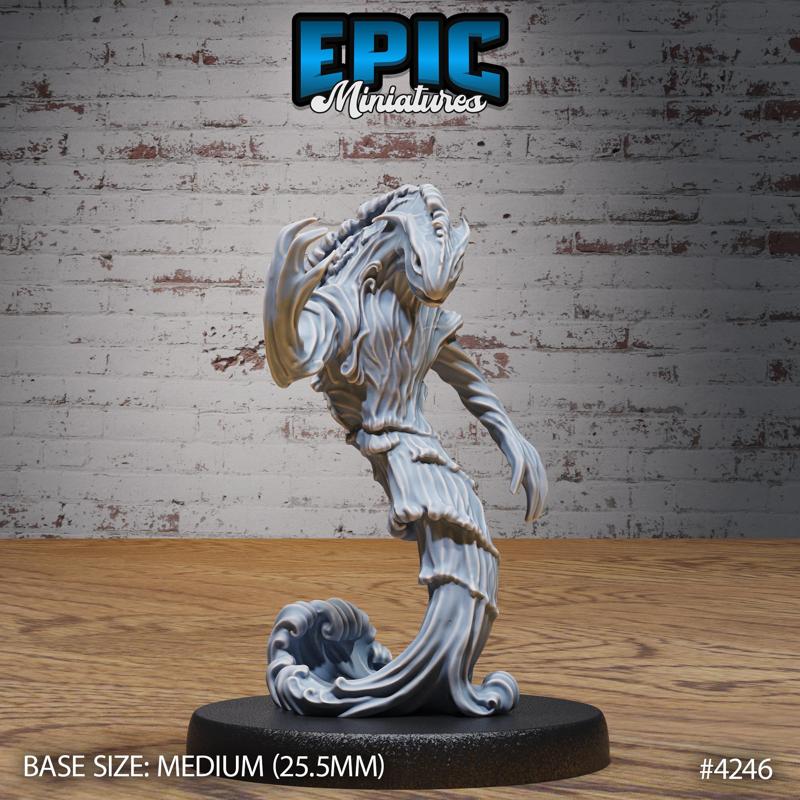 Water Elemental ‧ DnD Miniature ‧ Tabletop Miniatures ‧ Gaming Monster ‧ 3D Model ‧ RPG ‧ DnDminis ‧ STL FILE
