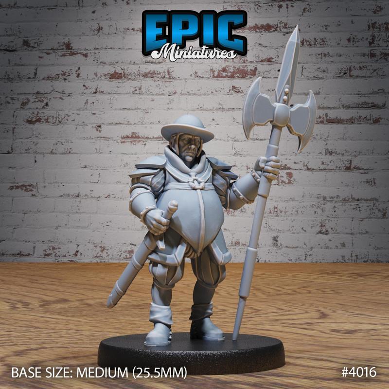 Villager Guard ‧ DnD Miniature ‧ Tabletop Miniatures ‧ Gaming Monster ‧ 3D Model ‧ RPG ‧ DnDminis ‧ STL FILE