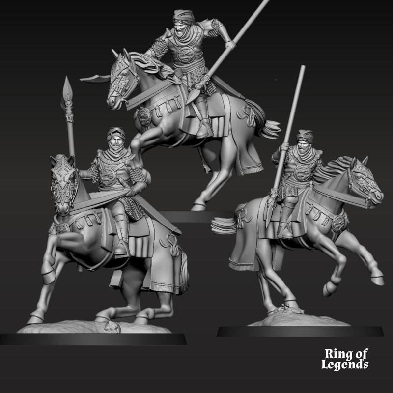 3x Snake Rider on Horse - Mounted | Snake Army | Fantasy | Ring of Legends