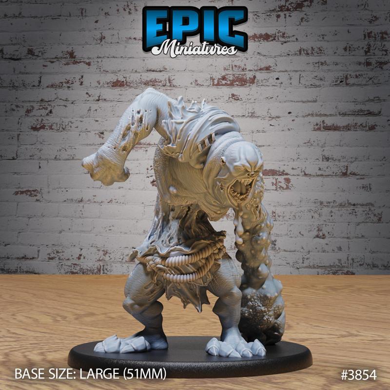 Big Flesh Ghoul Mutation ‧ DnD Miniature ‧ Tabletop Miniatures ‧ Gaming Monster ‧ 3D Model ‧ RPG ‧ DnDminis ‧ STL FILE