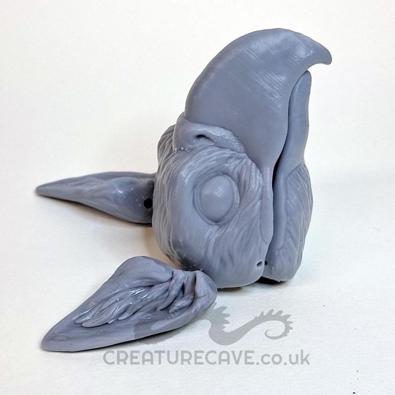 Griffin/Eagle Head with Hinged Jaw for Art Dolls and Puppets