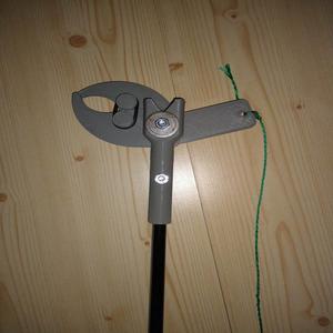 Attachment for telescopic rod (geocache fishing)