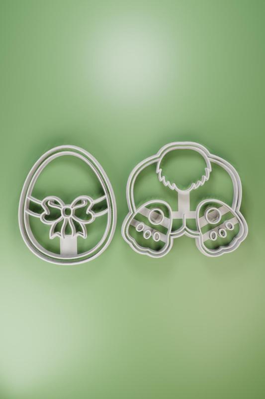 EASTER EGG AND COOKIE CUTTER BUNNY