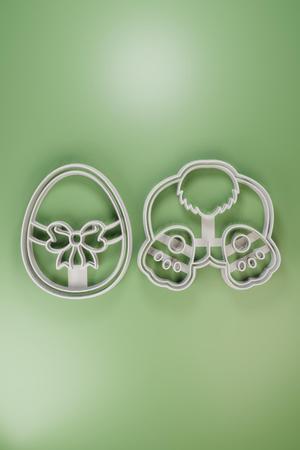 EASTER EGG AND COOKIE CUTTER BUNNY