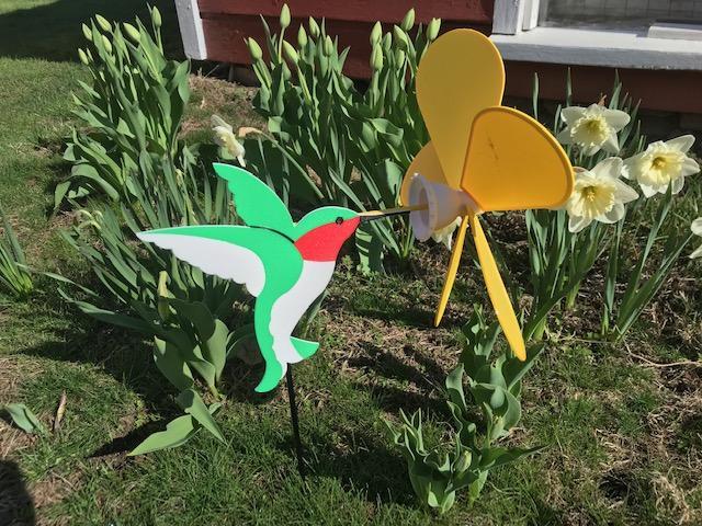 Garden Hummingbird Wind Spinner