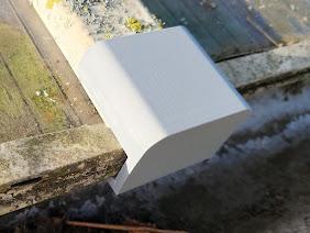 Slide window roof panel end cap